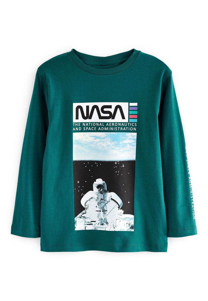 NASA Langarmshirt Für Jungen - Offiziell Lizenziert, Baumwollmix In Grau Oder Blau