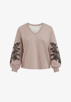 WE Fashion, CURVE - Sweatshirt - light grey