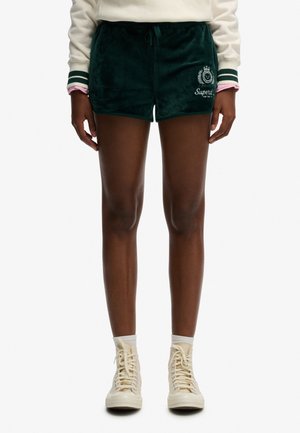 COUNTRY CLUB VELOUR  - Shorts - dark pine green