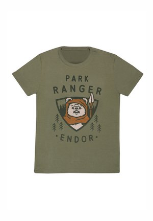 STAR WARS ENDOR PARK RANGER - T-shirt med print - olive