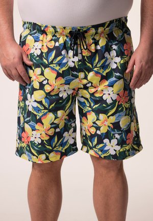 BAUCHFIT ALLOVERPRINT ELASTIKBUND - Badeshorts - navy blue