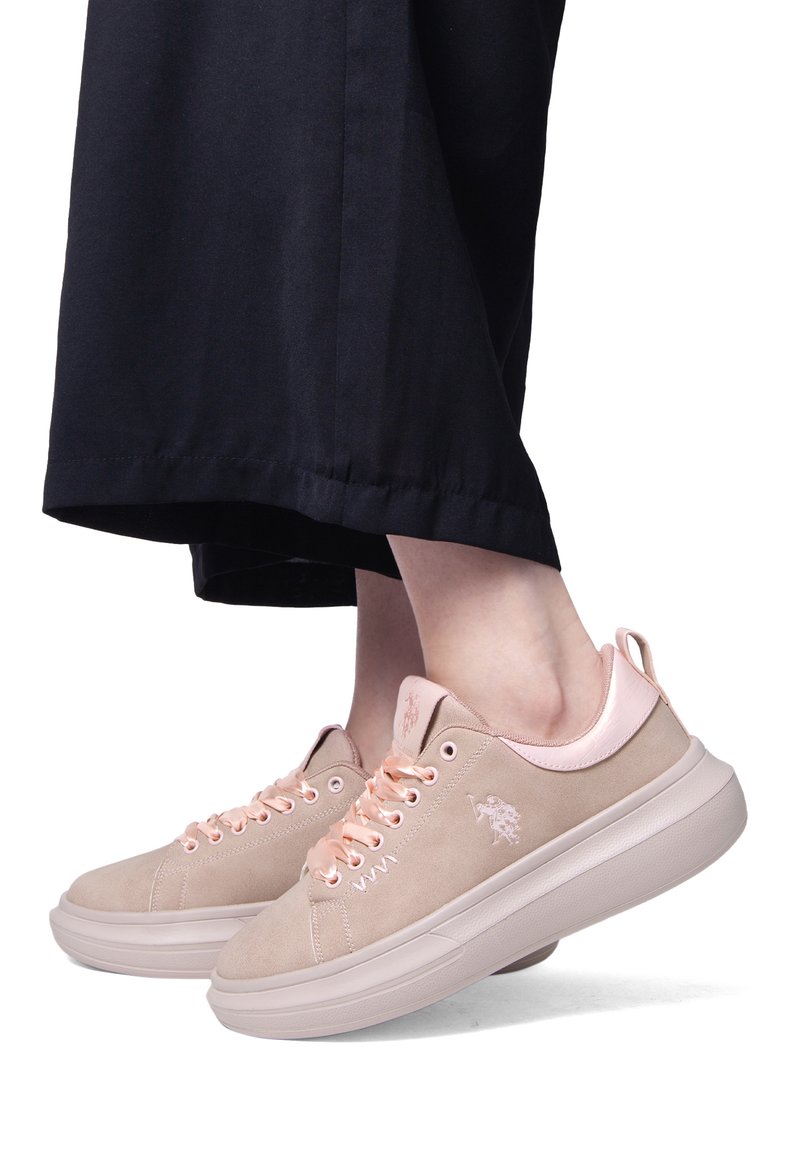 U.S. Polo Assn. HELIS - Matalavartiset tennarit - rosa