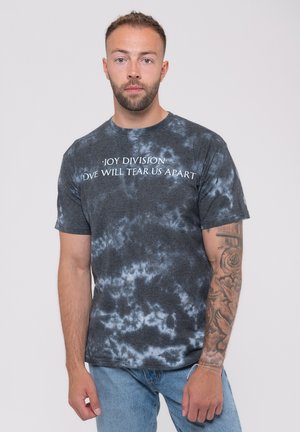 DIVISION LOVE WILL TEAR US APART DIP DYE - Print T-shirt - black
