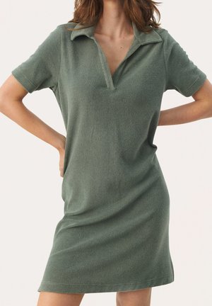 Strickkleid - light green