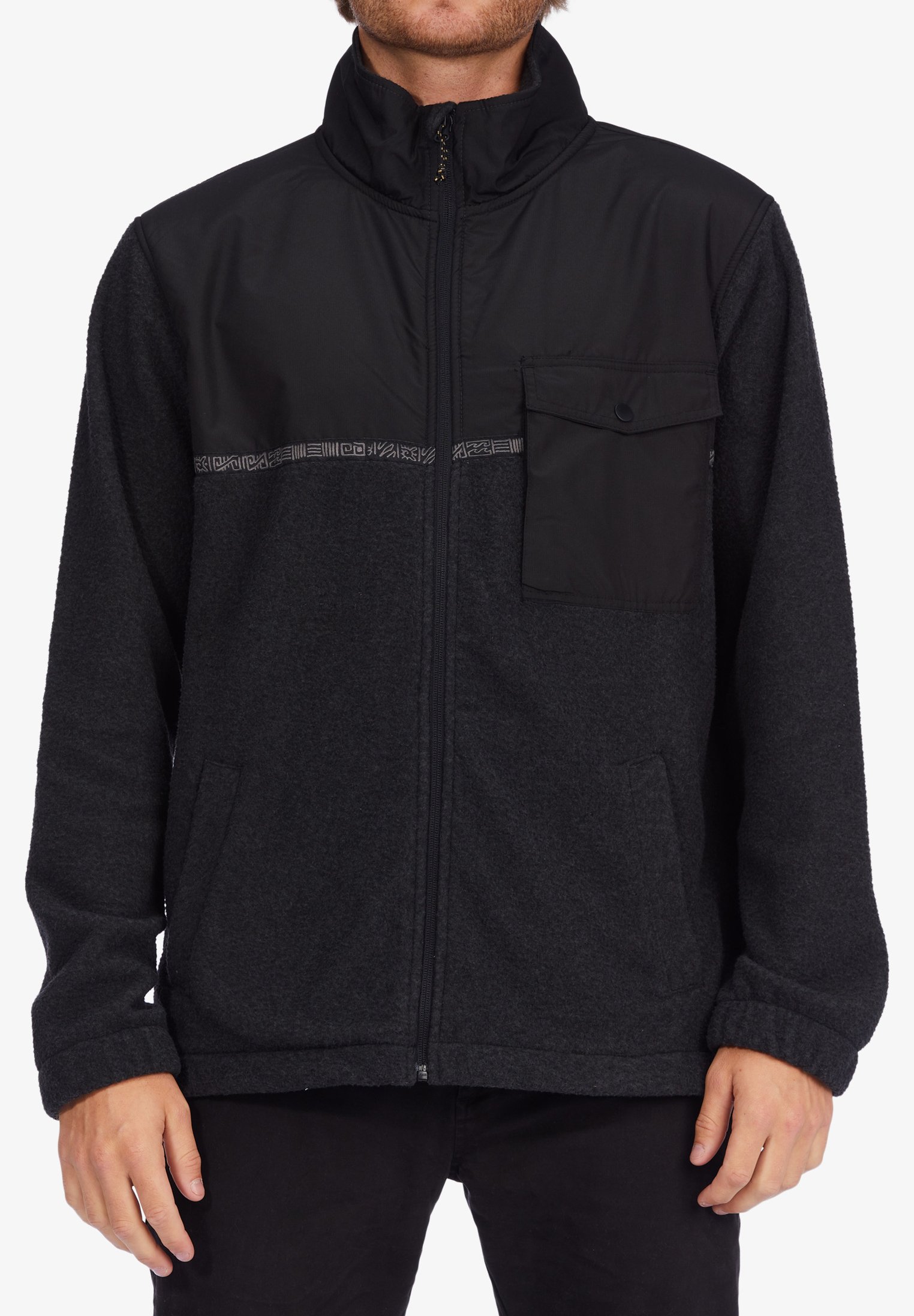 Fleece jacket - black heather 