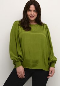 Kaffe Curve - LENY  - Bluse - calla green Miniaturebillede 1