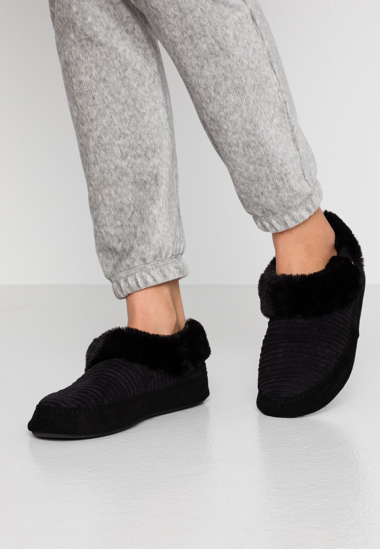 flip*flop LOAFER MOUSE - Tøfler - black flip*flop LOAFER MOUSE - Tøfler - black