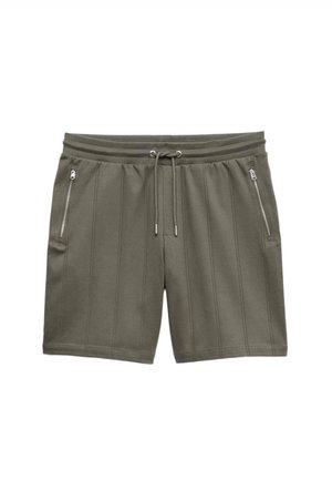 Autograph, ZIP POCKET STRIPE - Jogginghose - dark olive