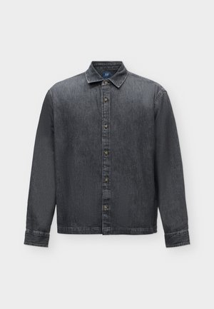 GAP, BOXY - Риза - washed black