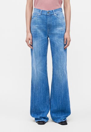 Dondup AMBER - Wide Leg - blue
