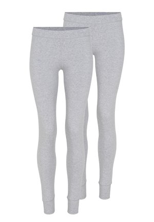 2-PACK - Leggings - mottled light grey