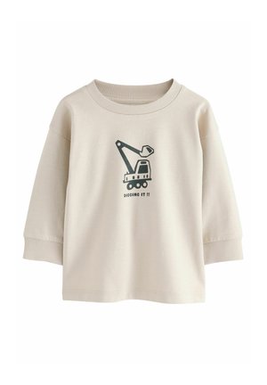 Next REGULAR FIT - GRAPHIC 3 PACK - Top s dlhým rukávom - black/brown digger
