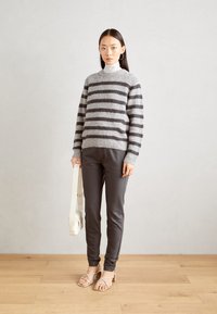 Mos Mosh THORA STRIPE CREWNECK - Pulover - sharkskin