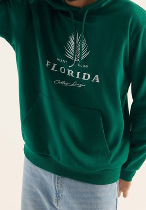Pier One Jersey con capucha - green