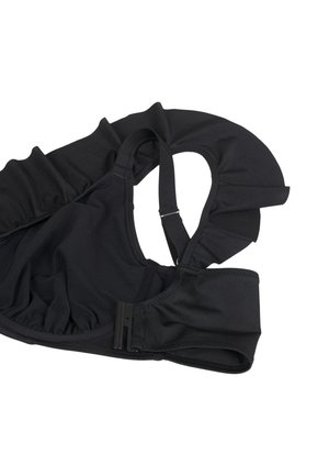 Zizzi, MIT RÜSCHEN UND BÜGEL - Bikinitop - black