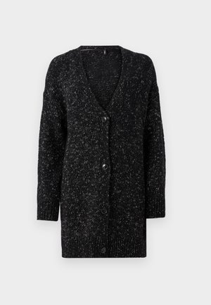 ONLY ONLJULIZ BUTTON CARD  - Strickjacke - black/white