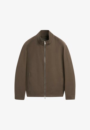 Massimo Dutti, Let jakke / Sommerjakker - dark brown