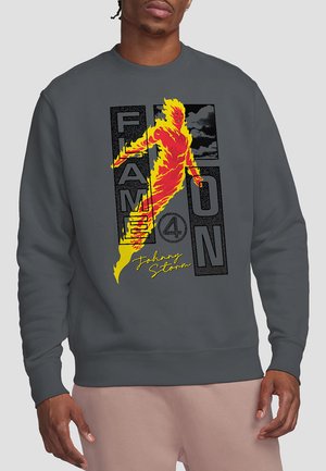 FANTASTIC FOUR FLAME ON JOHNNY STORM TREND - Sweatshirt - grey
