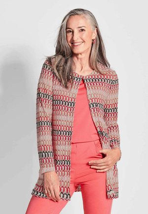 LONG - Strickjacke - coral patterned