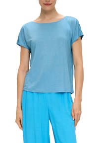 s.Oliver BLACK LABEL T-shirt basic - azurblau