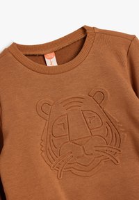 Koton EMBOSSED - Sweatshirt - brown