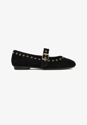 Lasocki, LASOCKI WOMEN'S BALLET FLATS BLACK - Baleríny s páskem - black