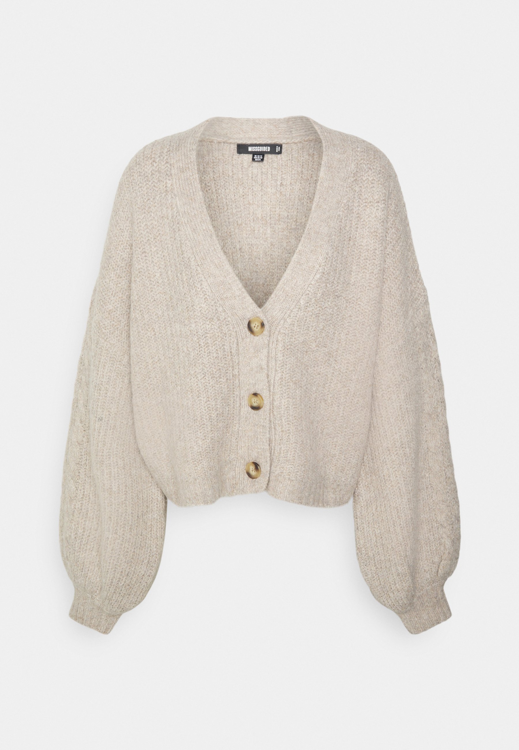missguided balloon sleeve cardigan