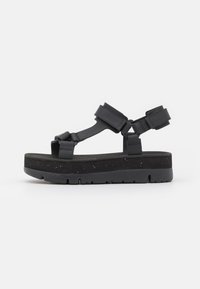 ORUGA UP - Sandály na platformě - black