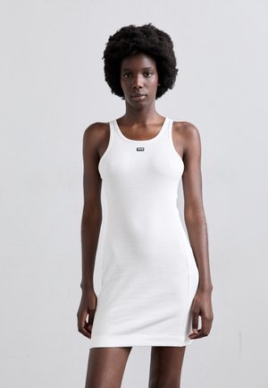 MOSCHINO JEANS PAINTER - Neulemekko - fantasia bianco
