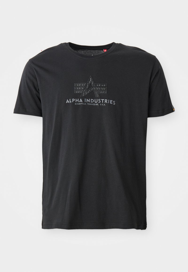 alpha industries T-shirt print zwart