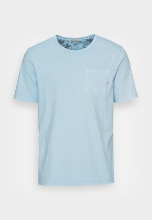 GARMENT DYE POCKET TEE - T-Shirt basic - sea blue