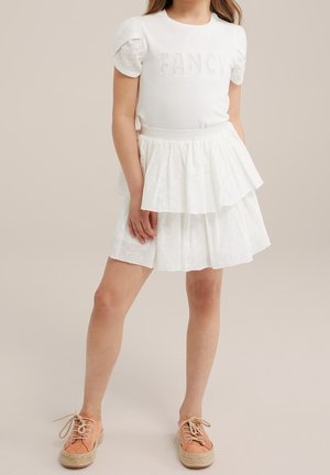 WE Fashion, Jupe trapèze - white