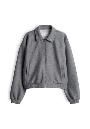 OPUS, RELAXED FIT MELANGE LOOK - Zip-up sweatshirt - quiet grey