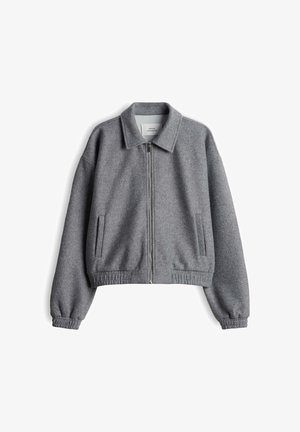 OPUS, RELAXED FIT MELANGE LOOK - Zip-up sweatshirt - quiet grey