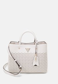 Guess - MERIDIAN GIRLFRIEND SATCHEL - Käekott - white Väikepilt 1