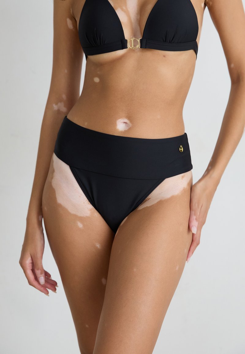 LASCANA - HIGHWAIST GILL  - Bikini bottoms - black, Enlarge