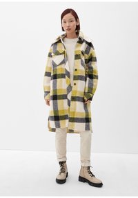 s.Oliver MIT ABNEHMBARER KAPUZE - Wintermantel - beige