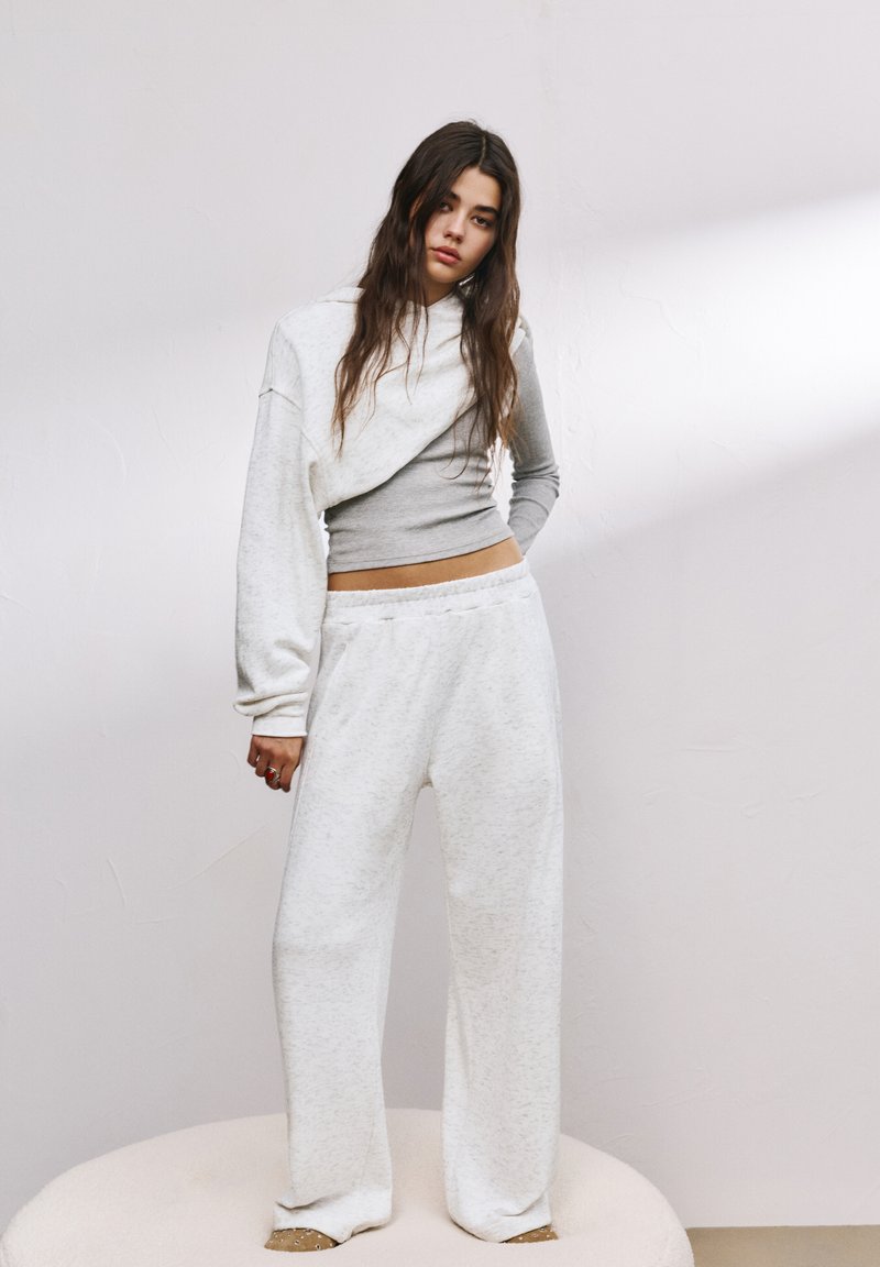 PULL&BEAR SOFT TOUCH - JOGGERS - Træningsbukser - light grey