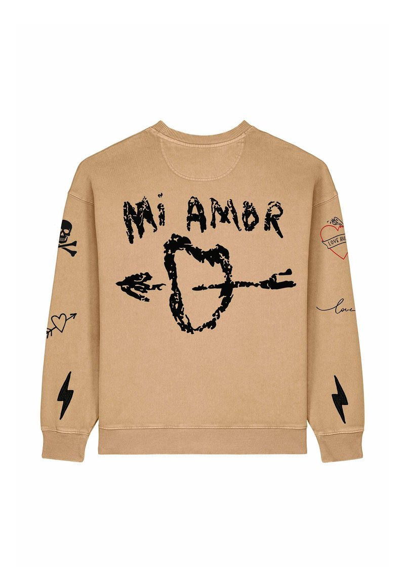 Mira Paris TATTOO MI AMOR EMBROIDERY UNISEX Sweatshirt washed