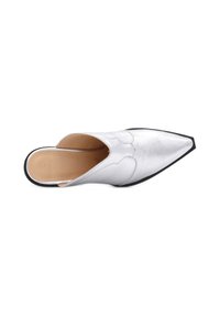 Copenhagen Studios TEXANO - Ciabattine con tacco - silver