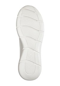 Fehér gumis sneaker talp, texturált felülettel, vízszintes és függőleges barázdákkal a tapadás érdekében, 31-es mérettel jelölve.