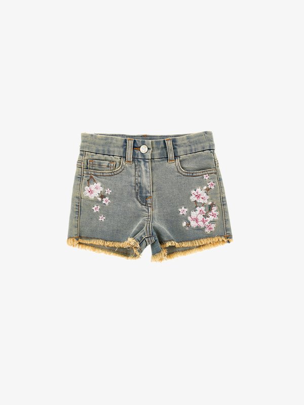 FIORI DI PESCO - Denim shorts
