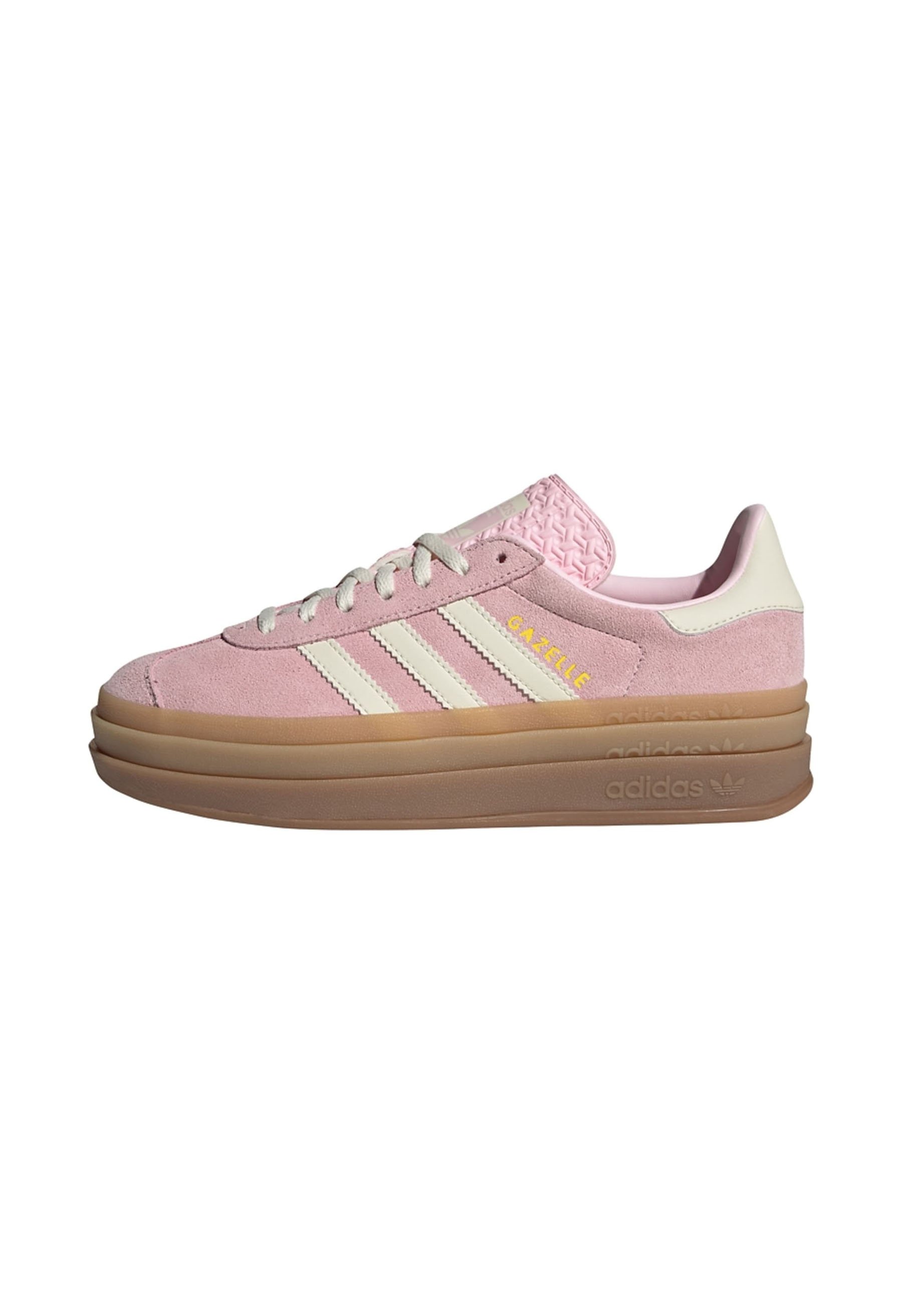 adidas gazelle silver green womens adidas Originals Junior Gazelle Bold Trainer - Pink main image 0