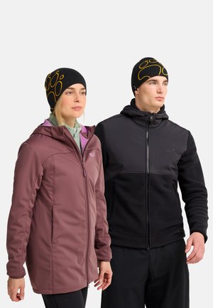 Jack Wolfskin, PAW BEANIE UNISEX - Muts - black   burly yellow