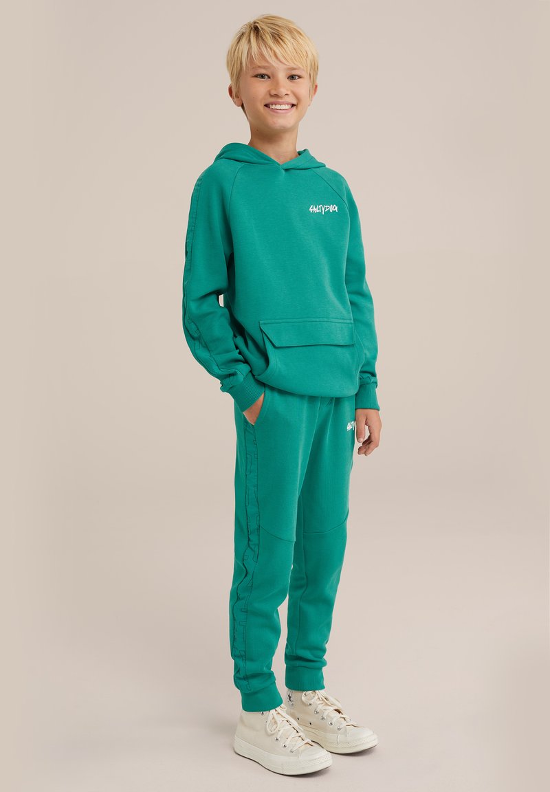 WE Fashion SALTY DOG - Treniņtērpa apakšdaļas - green