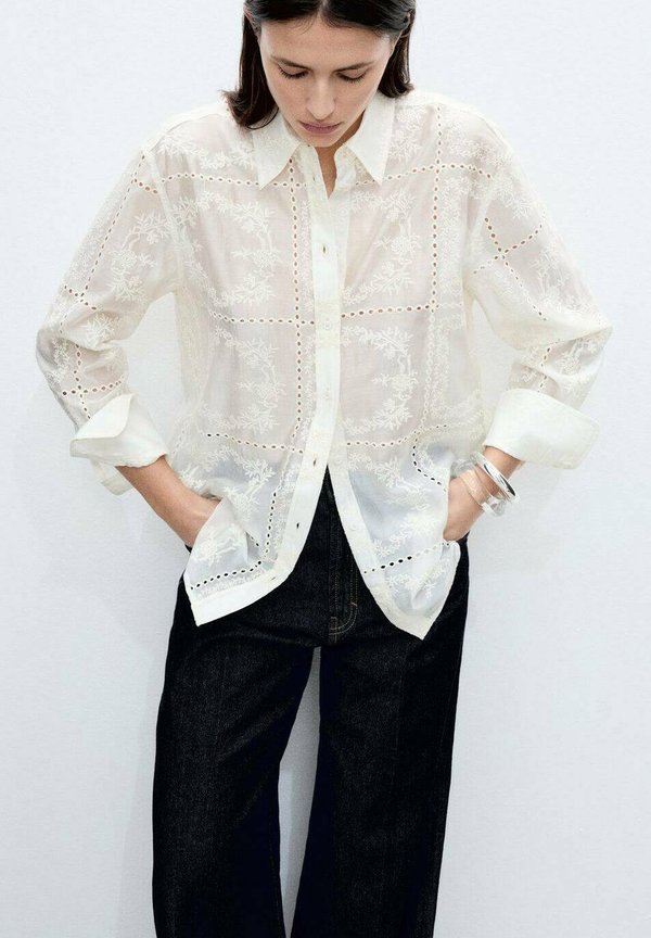 AURELIA - Button-down blouse - ecru