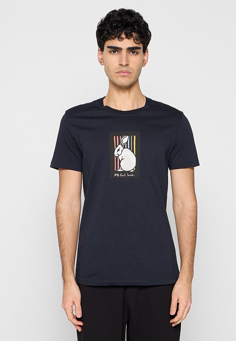 PS Paul Smith T-shirt print blauw