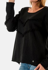 PLEASE M4977 - Camiseta de manga larga - noir