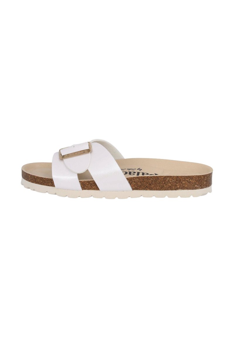 Palado by Sila Sahin Pantolette flach - weiß metallic
