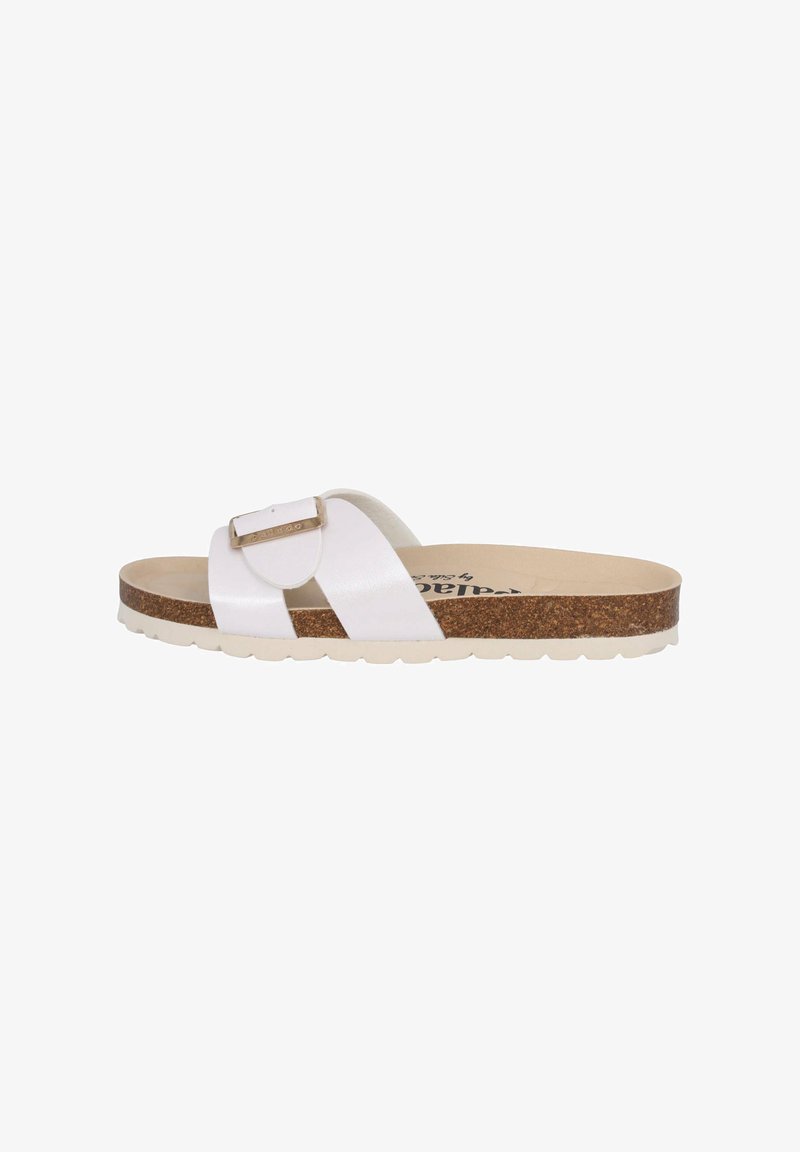 Palado by Sila Sahin Pantolette flach - weiß metallic